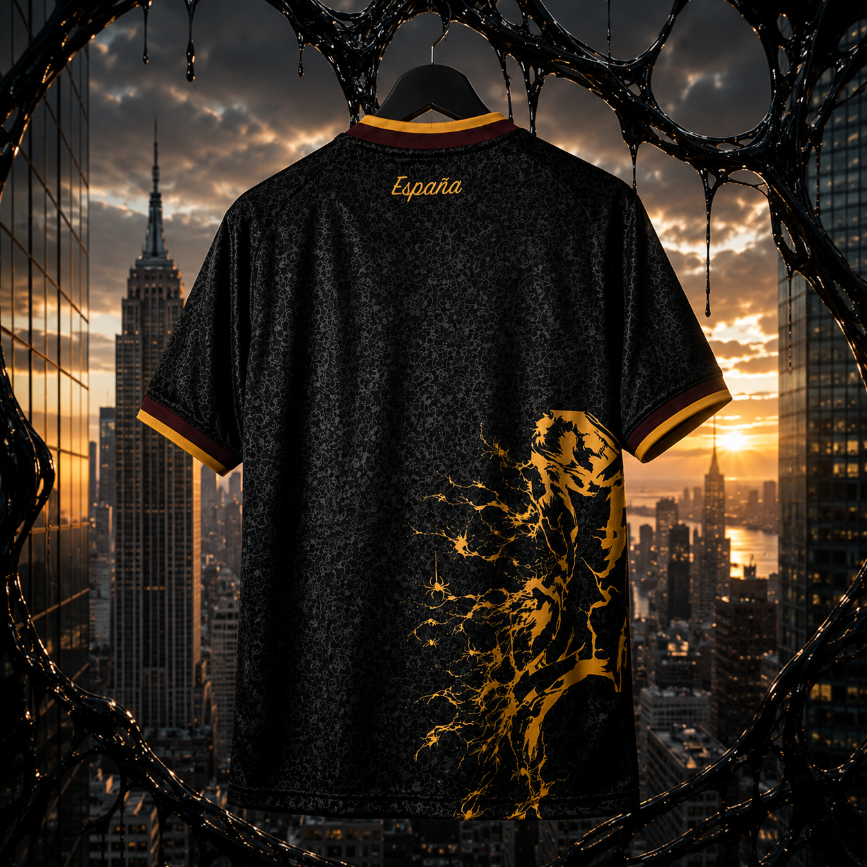 CAMISETA SPIDER BLACK