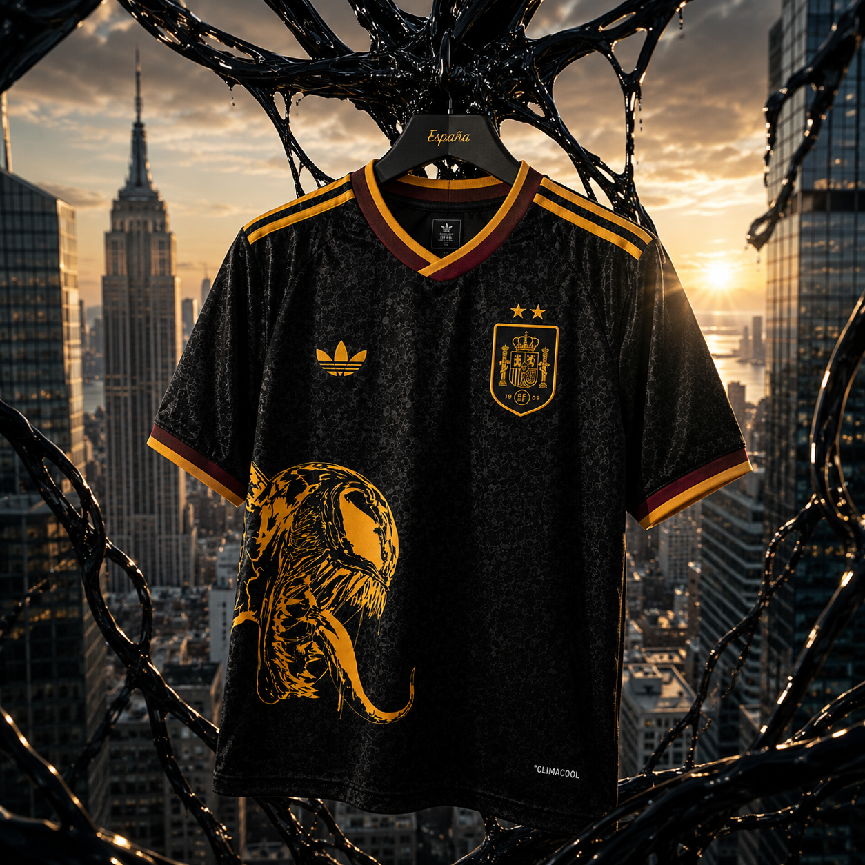 CAMISETA SPIDER BLACK